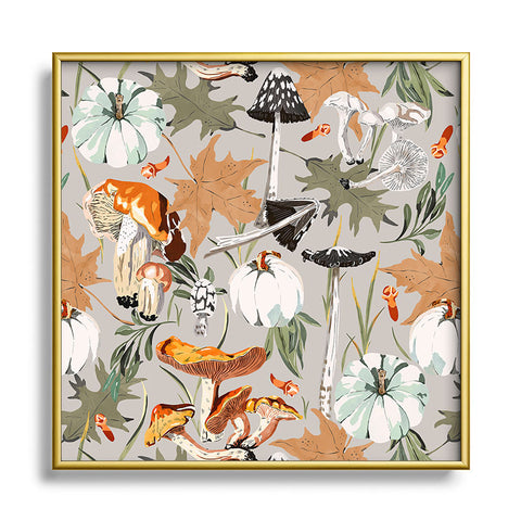 Marta Barragan Camarasa Giving way to autumn A Square Metal Framed Art Print