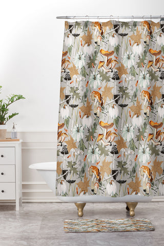 Marta Barragan Camarasa Giving way to autumn A Shower Curtain And Mat