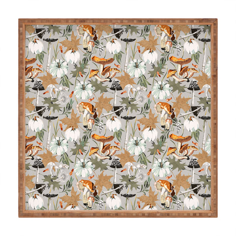 Marta Barragan Camarasa Giving way to autumn A Square Tray