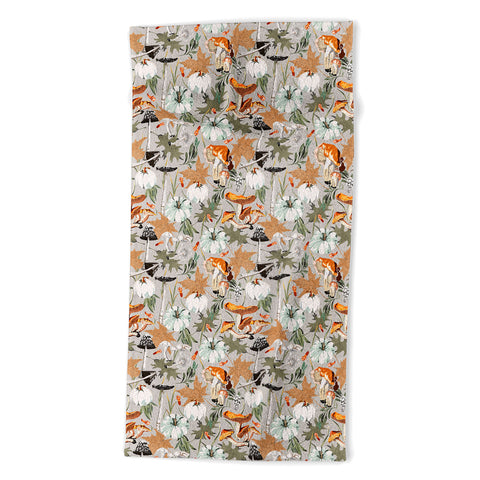 Marta Barragan Camarasa Giving way to autumn A Beach Towel