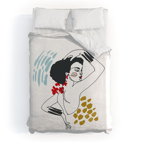 Marta Barragan Camarasa Glamorous lady Duvet Cover