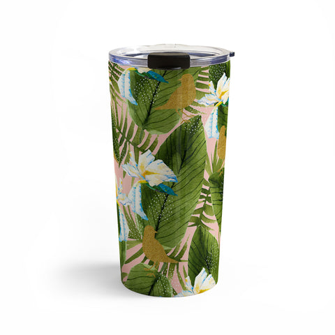 Marta Barragan Camarasa Golden birds in the rainforest Travel Mug