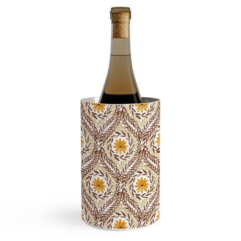 Marta Barragan Camarasa Golden Daisy Swirl Wine Chiller
