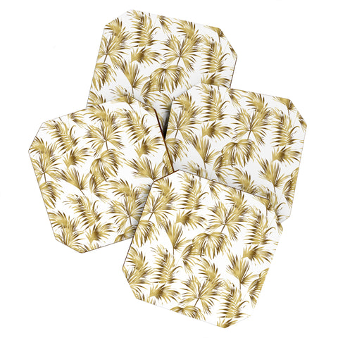 Marta Barragan Camarasa Golden palms Coaster Set