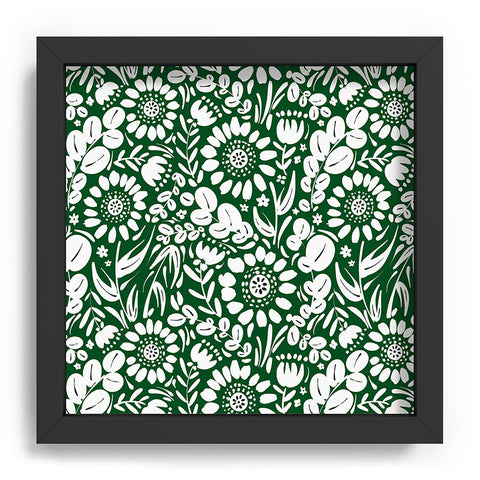 Marta Barragan Camarasa Green Jungle Bloom Fusion Recessed Framing Square