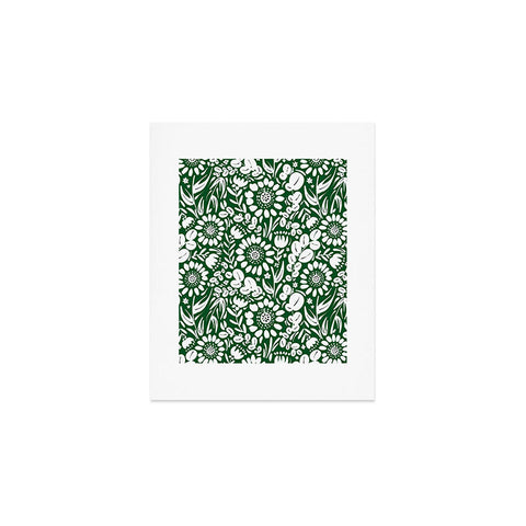 Marta Barragan Camarasa Green Jungle Bloom Fusion Art Print