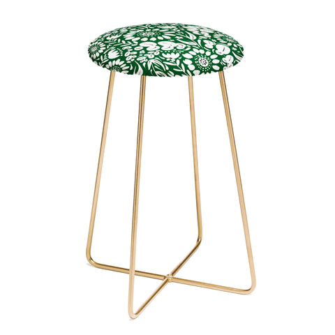 Marta Barragan Camarasa Green Jungle Bloom Fusion Counter Stool