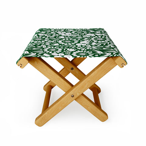 Marta Barragan Camarasa Green Jungle Bloom Fusion Folding Stool