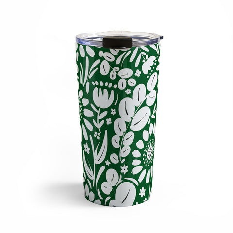 Marta Barragan Camarasa Green Jungle Bloom Fusion Travel Mug