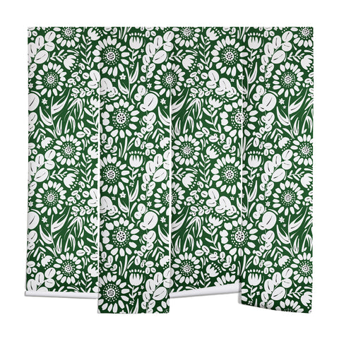 Marta Barragan Camarasa Green Jungle Bloom Fusion Wall Mural