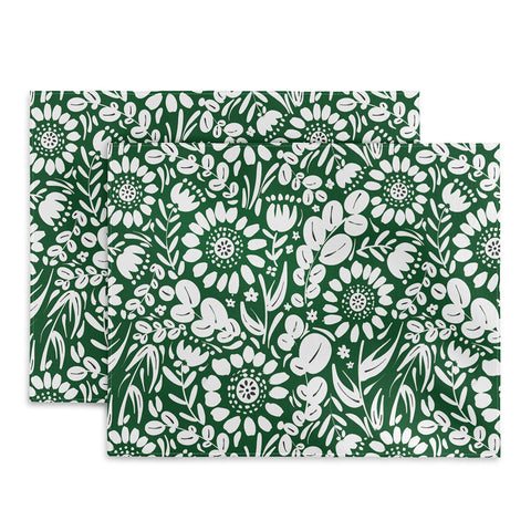 Marta Barragan Camarasa Green Jungle Bloom Fusion Placemat