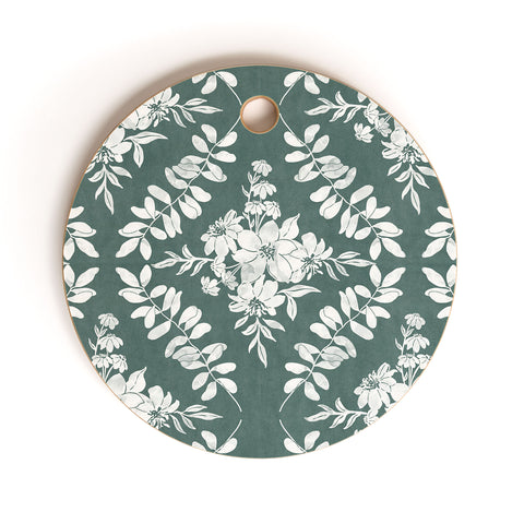 Marta Barragan Camarasa Greenery Delight Cutting Board Round