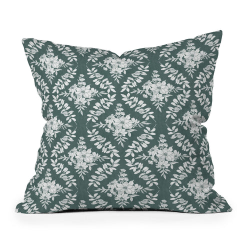 Marta Barragan Camarasa Greenery Delight Throw Pillow