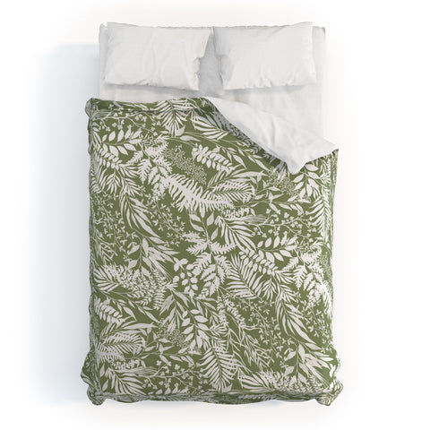 Marta Barragan Camarasa GW forest leaves Duvet Cover