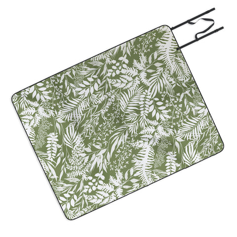 Marta Barragan Camarasa GW forest leaves Picnic Blanket