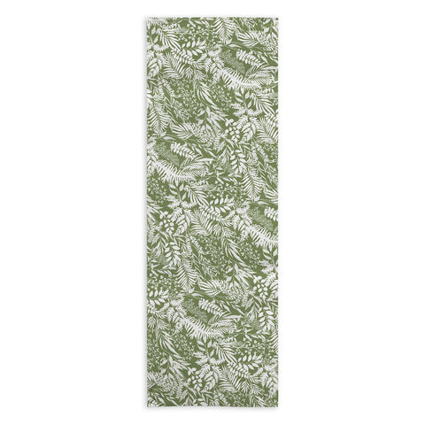 Marta Barragan Camarasa GW forest leaves Yoga Towel