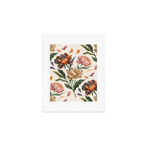 Marta Barragan Camarasa Hand Painted Peony Florals Art Print