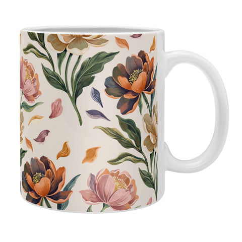 Marta Barragan Camarasa Hand Painted Peony Florals Coffee Mug