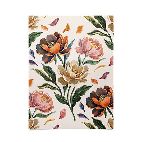 Marta Barragan Camarasa Hand Painted Peony Florals Poster
