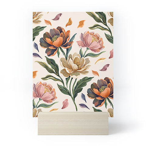 Marta Barragan Camarasa Hand Painted Peony Florals Mini Art Print