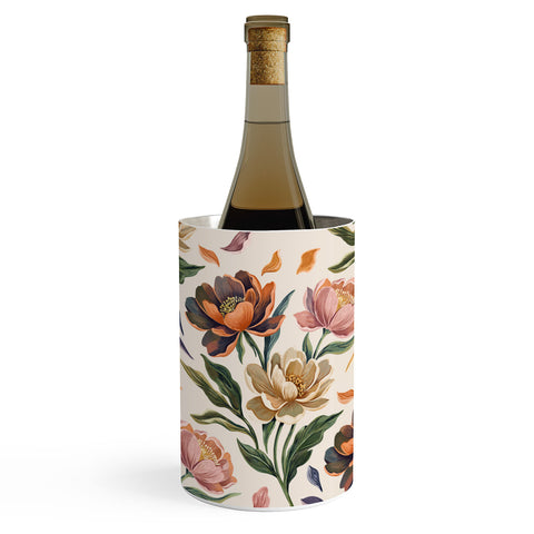 Marta Barragan Camarasa Hand Painted Peony Florals Wine Chiller