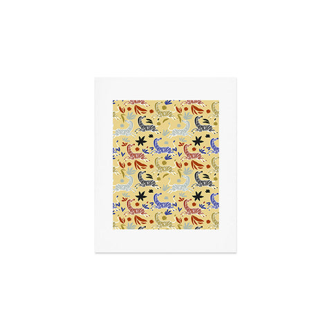 Marta Barragan Camarasa Herd of colorful zebras A Art Print