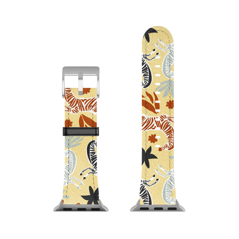 Marta Barragan Camarasa Herd of colorful zebras A Apple Watch Band