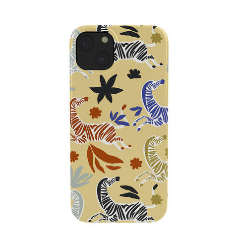 Marta Barragan Camarasa Herd of colorful zebras A Phone Case