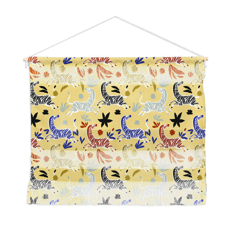 Marta Barragan Camarasa Herd of colorful zebras A Wall Hanging Landscape