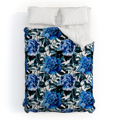 Marta Barragan Camarasa Indigo floral Duvet Cover