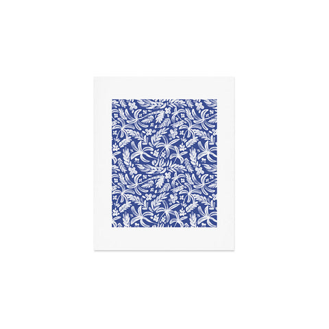 Marta Barragan Camarasa Indigo Tropical Oasis Art Print