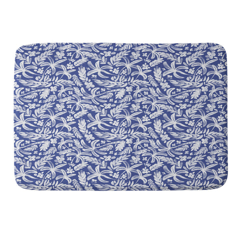 Marta Barragan Camarasa Indigo Tropical Oasis Memory Foam Bath Mat