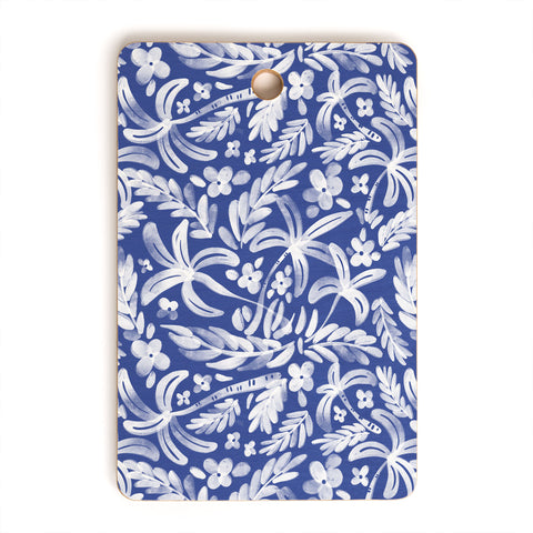 Marta Barragan Camarasa Indigo Tropical Oasis Cutting Board Rectangle