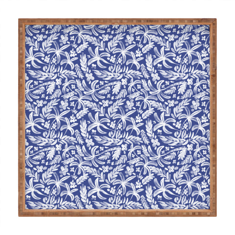 Marta Barragan Camarasa Indigo Tropical Oasis Square Tray