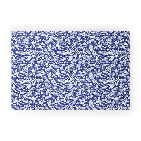 Marta Barragan Camarasa Indigo Tropical Oasis Welcome Mat