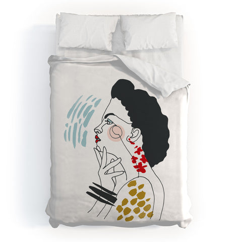 Marta Barragan Camarasa Inspiring woman Duvet Cover