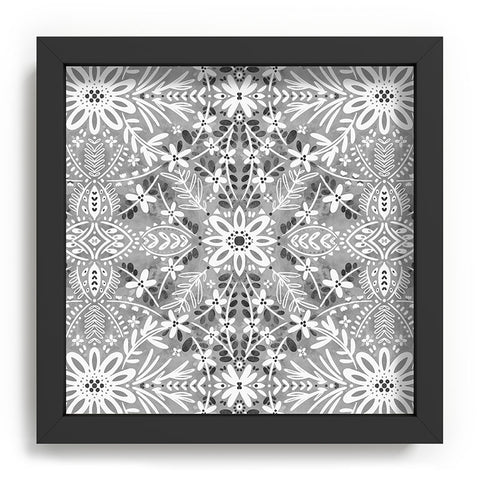 Marta Barragan Camarasa Intricate Floral Symmetry Recessed Framing Square