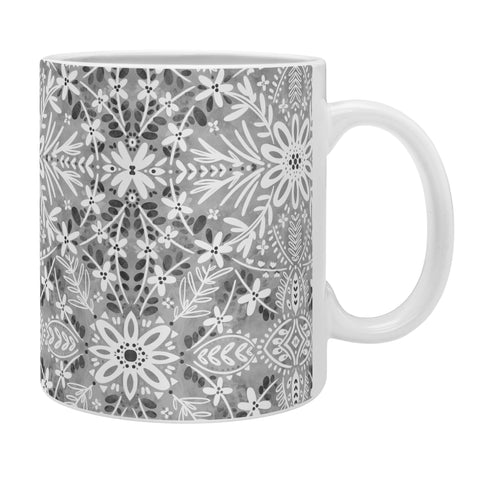 Marta Barragan Camarasa Intricate Floral Symmetry Coffee Mug