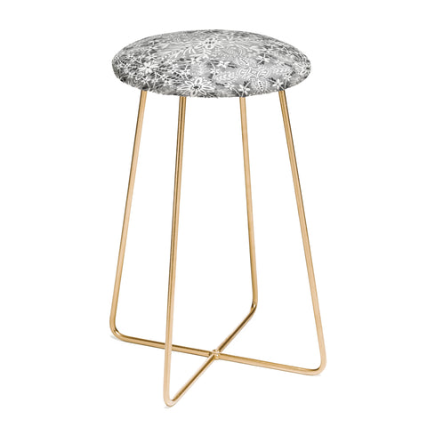 Marta Barragan Camarasa Intricate Floral Symmetry Counter Stool