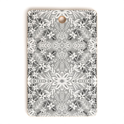 Marta Barragan Camarasa Intricate Floral Symmetry Cutting Board Rectangle