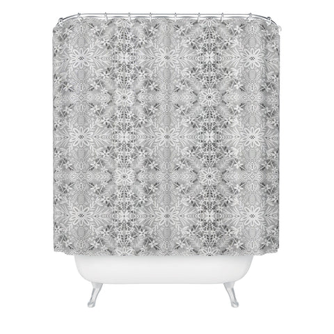 Marta Barragan Camarasa Intricate Floral Symmetry Shower Curtain