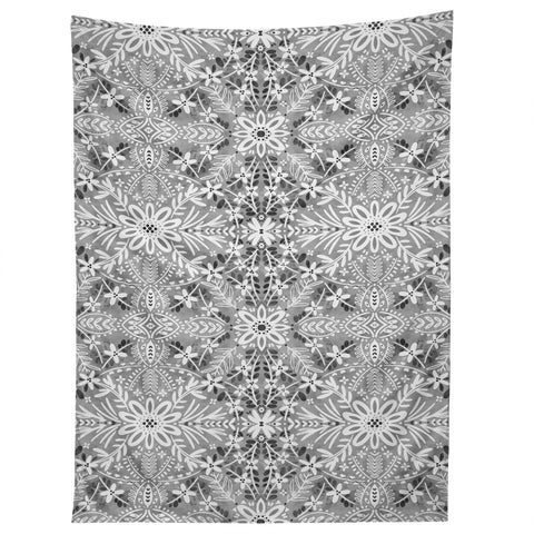 Marta Barragan Camarasa Intricate Floral Symmetry Tapestry