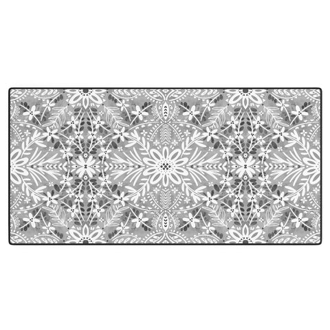 Marta Barragan Camarasa Intricate Floral Symmetry Desk Mat