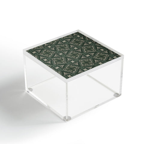 Marta Barragan Camarasa Intricate Forest Mosaic Acrylic Box