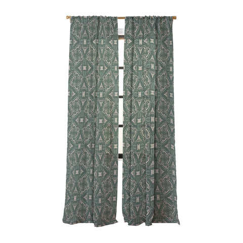 Marta Barragan Camarasa Intricate Forest Mosaic Sheer Window Curtain