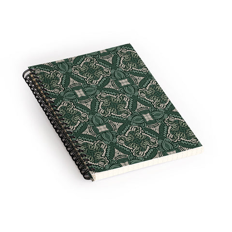 Marta Barragan Camarasa Intricate Forest Mosaic Spiral Notebook