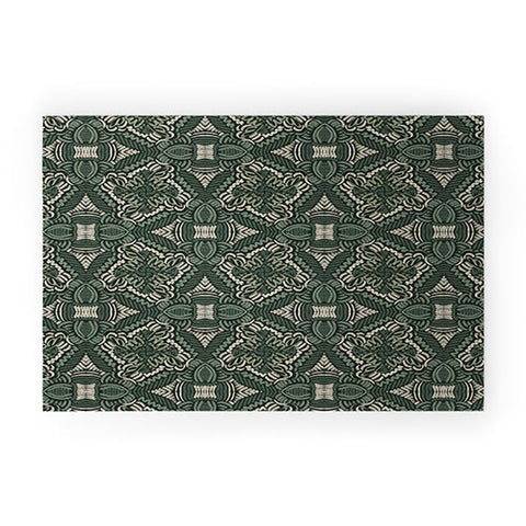 Marta Barragan Camarasa Intricate Forest Mosaic Welcome Mat