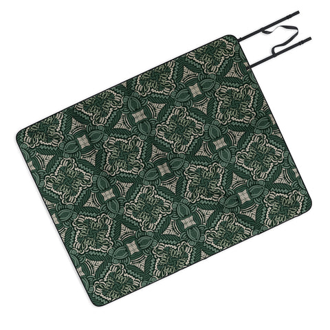 Marta Barragan Camarasa Intricate Forest Mosaic Picnic Blanket