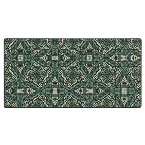 Marta Barragan Camarasa Intricate Forest Mosaic Desk Mat