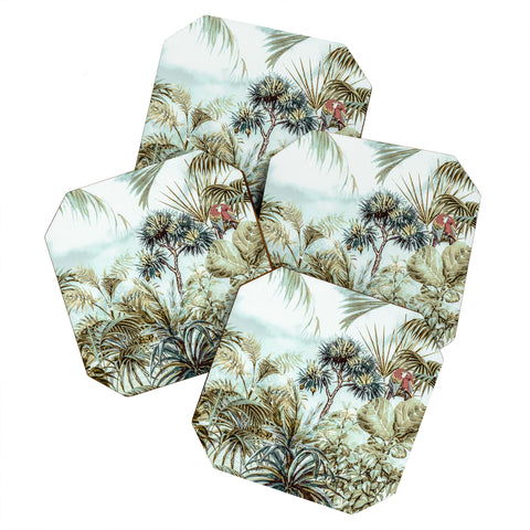Marta Barragan Camarasa Jungle landscape Coaster Set
